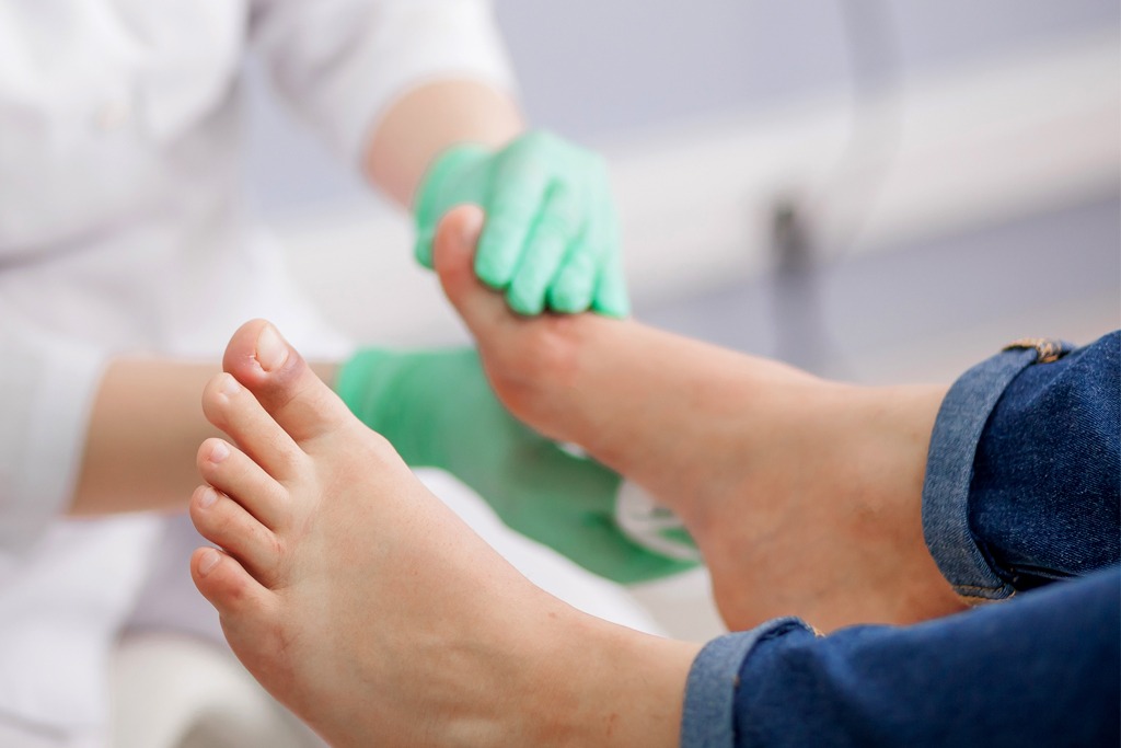 Diabetic foot examination