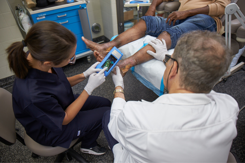 Wound healing examination